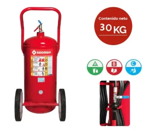 Trolley Fire Extinguisher 30KG EN3 Portable ABC Dry Powder CO2 Type Fire Extinguisher