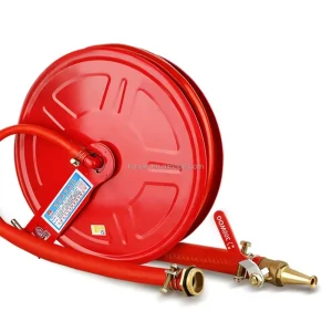 Truck Mounted 19mm 100m Electric Fire Fighting Equipment Fire Hose Reel with Jet Spray Nozzle and Water Pipe