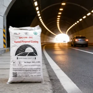 Tunnel Fireproof Spray Coating Flame Retardant and Heat Insulating Thin Water Based Fireproof Paint