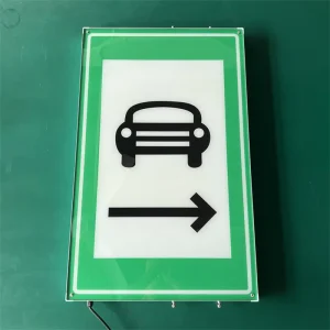 Tunnel LED Traffic Safety Indicator Sign Electromagnetic Optic Emergency Evacuate Guide Light Electromagnetic Traffic Warning