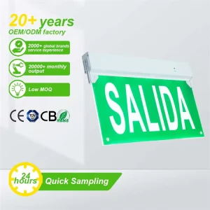Tuoming Safety Sign Fire Rechargeable Emergency Exit Light Commercial Industrial Lighting Exit Signs