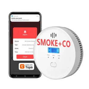 Tuya 3 Year Battery 2 in 1 WiFi Smart CO and Smoke Detector Carbon Monoxide Kitchen Shop Fire Sound Alarm Sensor