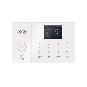 Tuya App Compatible Certified 4G Wireless Home Security System ABS Battery Compatible WiFi Door Fire Smoke Personal Alarm Kit