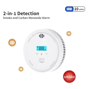 Tuya Wifi Smoke and Carbon Monoxide Composite Alarm LPG CO Monitor Multi Functional 2-in-1 Smoke Detector