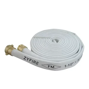 Twintack U for FM Certified White Double Jacket TPU Lining Customizable Fire Hose Firefighting Equipment Accessory
