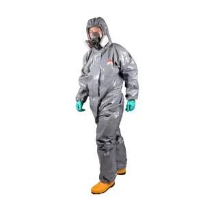 Type 3 4 5 6 Safety Acid Elasticated Cuffs Hot Steam Disposable Overall For Heavy Chemical Spray Resistance
