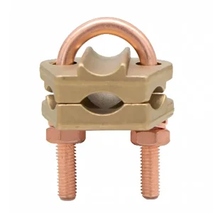 U Bolt Cable Clamp for Large Gauge Grounding Rods 70mm² to 240 mm² Designed for Heavy Duty Cables Double Tightening of U bolts