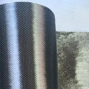 UD 24k T300 400gsm Carbon Fiber Fabric Roll For Concrete Construction