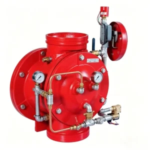 UL FM Approved Grooved Deluge Alarm Valve DN80 DN200 Fire Sprinkler System Control Valve With Pressure Gauge & Water Motor Gong
