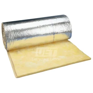 USA ASTM Aluminum Foil Faced Glass Wool Roll Blanket High Density Thermal Sound Insulation Material for Building Roof Wall
