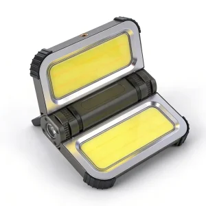 USB Rechargeable COB LED Work Light Lamp Floodlight Outdoor Hiking Emergency Torch Waterproof Portable Solar Camping Lights