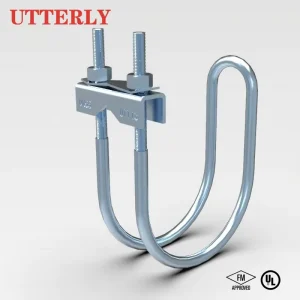 UTT13 FM UL CE OEM & ODM Double U Bolt Bracing Clamp 1”-8” Fire Sprinkler Fire Protection HVAC MEP System