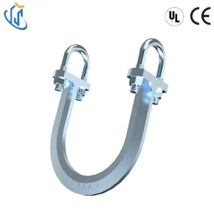 UTT18 U Lateral Bracing Clamp for CE Certified Adjustable C Type Galvanized Ductile Iron Pipe Clamp (Inch) for Sprinkler Pipe