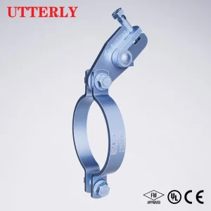 UTT20 FM UL CE Seismic Bracing Anti Vibration Pipe Hanger with Swivel Attachment Made by Galvanized Carbon Steel