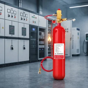 Ultra Fast Discharge Perfluorohexane Fire Extinguishing Cabinet for Class A B Fires 6 Second Response Stainless Steel Tank