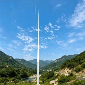 Ultra High Conductive Hot Dip Galvanized 15M Q355B Steel Lightning Arrester Tower Tubular Large Chemical Warehouse Lightning Rod