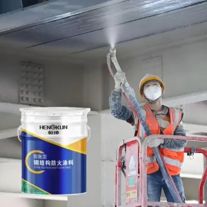 Ultra Thin Acrylic Intumescent Flame Retardant Liquid Coating Customizable Fireproofing Spray