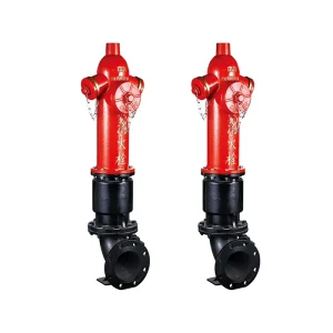 Underground Vertical Ductile Iron Red Fire Hydrant Pillar Water System Firefighting Equipment Accessory Easy Operation Durable