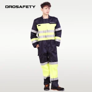 Uniform Firefighting Work Clothes Safety Reflective FR Clothing Workwear High Visibility Coverall