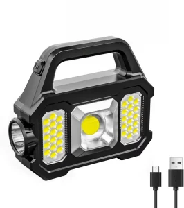 Usb Rechargeable Solar Camping Lamp Lantern Tent Emergency Light COB LED Multifunctional Solar Camping Light