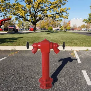 Used Outdoor Fire Hydrant Valve 4” Wet Riser Pillar Hydrant Flexible MS Fire Fighting Equipment for Sale
