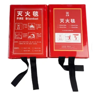 WK FFB WK Coated Fiberglass Firefighting Blanket Red Emergency Protection for Camping Home Kitchen