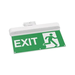 Wall Flag Track Mounted LED Emergency Exit Signage Indoor IP20 Adjustable