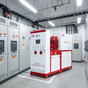 Water Mist Fire Suppression System for Electric IT Room