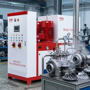 Water Mist Fire Suppression System for Industrial Commercial Machinery Turbine Transformer Turbocharged