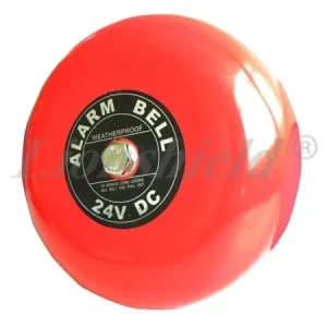 Waterproof 8 Inch Red Fire Alarm Bell 110V 24V Electric for Indoor/Outdoor Use