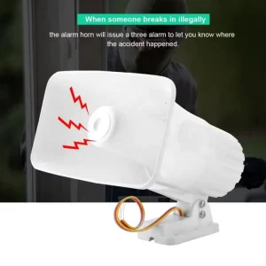 Waterproof Alarm System 12V 30W Fire Alarm ABS Electronic 150DB Loud Sound Horn Siren Emergency Speaker for Home Security