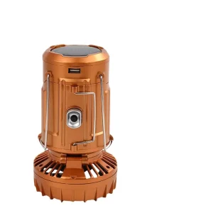 Waterproof Emergency Garden Torch Light Portable Telescopic Switch Led Camping Fishing Electric Fan Lamp