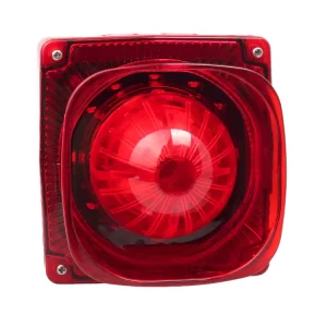 Waterproof IP ABS Conventional 24v Fire Alarm System Strobe Sounder and Horn AS 106 Easy Installation