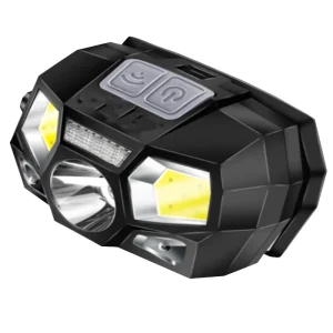 Waterproof LED Headlamp USB Power Bank Function IP65 Rated for Emergency Phone Charging Adjustable Beam Head Lamp