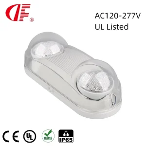 Wet Location Rated Outdoor Emergency Light Waterproof Exterior Led Emergency Lights Battery Backup Adjustable Heads UL Listed