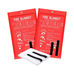 White 0.45mm Thick Fiberglass Fire Blanket Fire Proof Fire Registant Customizable Size Fire Fighting
