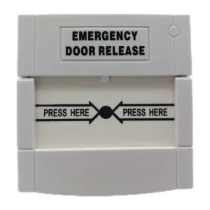 White Color Resettable Emergency Door Release ABS Manual Call Point Fire Alarm System Access Control System