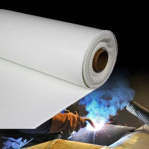White High Temperature Silicone Coated Fiberglass Cloth Fire Resistant Fiberglass Fabric Insulator for Fire Prevention