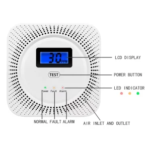 Wifi Smart Home Air Monitor CO Alarm CH4 Gas Detector 2 In 1 CO Gas Leak Detector with Tuya