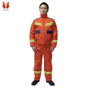 Winter Firefighter Rescue Workwear Emergency Fire Safety Clothing Aramid Material Comfortable Reflective & Breathable