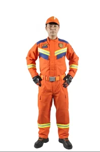 Winter Safety Flame-Retardant Aramid Firefighter Uniform Fireman’s Workwear Emergency Rescue Suit