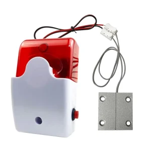 Wired Door Magnetic Sound and Light Alarm Fire Door Magnetic Delay Alarm
