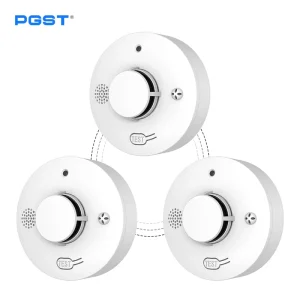 Wireless Interconnection Smoke Alarm Dual Sensor Smoke Temperature Heat 3-Pack Smoke Detector Fire Alarm