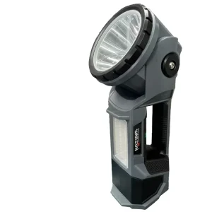 X5 High Lumen 1000lm Outdoor Portable IP45 Waterproof COB Emergency Searchlight with Dual Light Sources