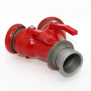 XHYXFire Aluminum Y Type Fire Hydrant Water Divider Flexible Red Machino Fire Department Connection 8 20 Bar 1” 4” Sizes
