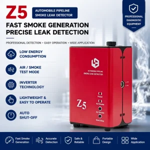 Z5 Lightweight Car Smoke Machine Variable Frequency Tech No Interruption Smoke for Small Auto Repair Garage EVAP Turbo Test