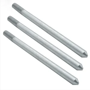 Zinc Galvanized Steel Round Bars Grounding Rod for Earthing System